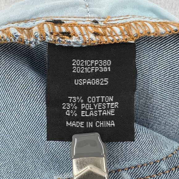 UNIVERSAL STANDARD Etta High Rise Straight Leg Jeans Womens 2 Distressed Washed - Picture 8 of 14